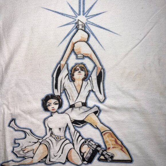 Star Wars Sport Tek Sz Small Graphic Sports Tee Cream Mustard 3/4 Sleeve (S) - Picture 3 of 6